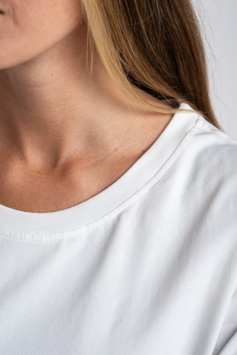 Remera Algodón Elastano Nácar
