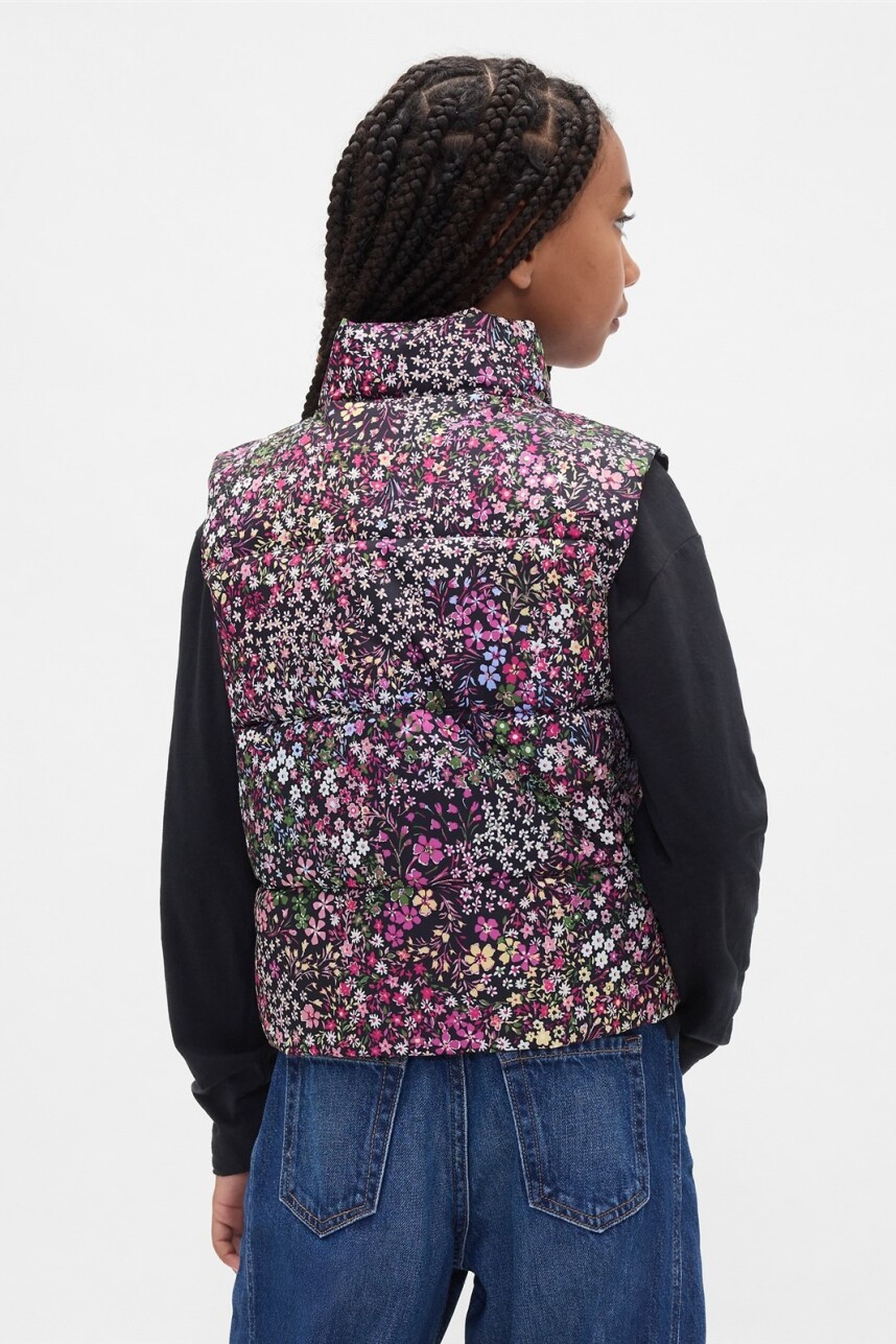 Chaleco Logo Gap Niña Multi Floral