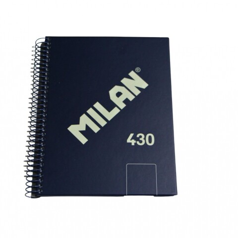 CUADERNO MILAN CON ESPIRAL TAMAÑO A5 LISO DE 80 HOJAS COLOR AZUL CUADERNO MILAN CON ESPIRAL TAMAÑO A5 LISO DE 80 HOJAS COLOR AZUL