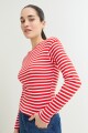 Remera cuello a la base ROJO