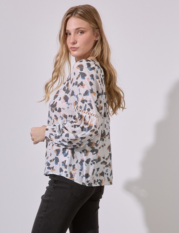 Blusa Flores BLANCO/MULTI