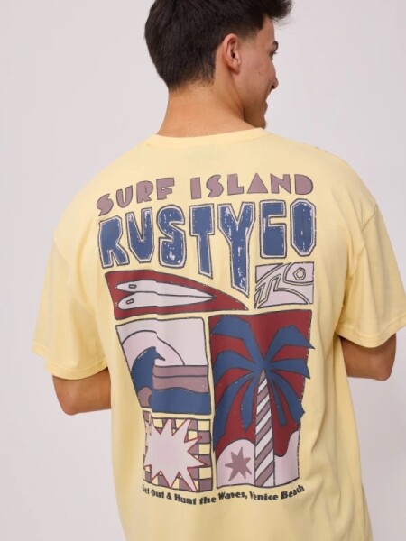 T-SHIRT RUSTY VERTUNA AMARILLO