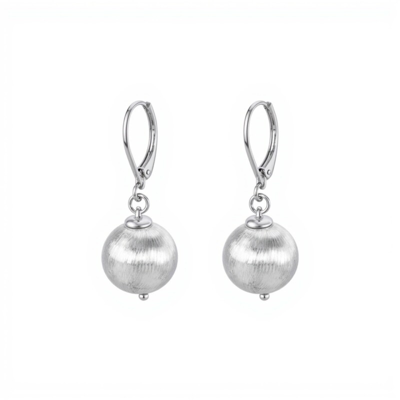 Caravanas Colgante Bola-Plata 925-Sin piedra-CA3871 sinpiedra
