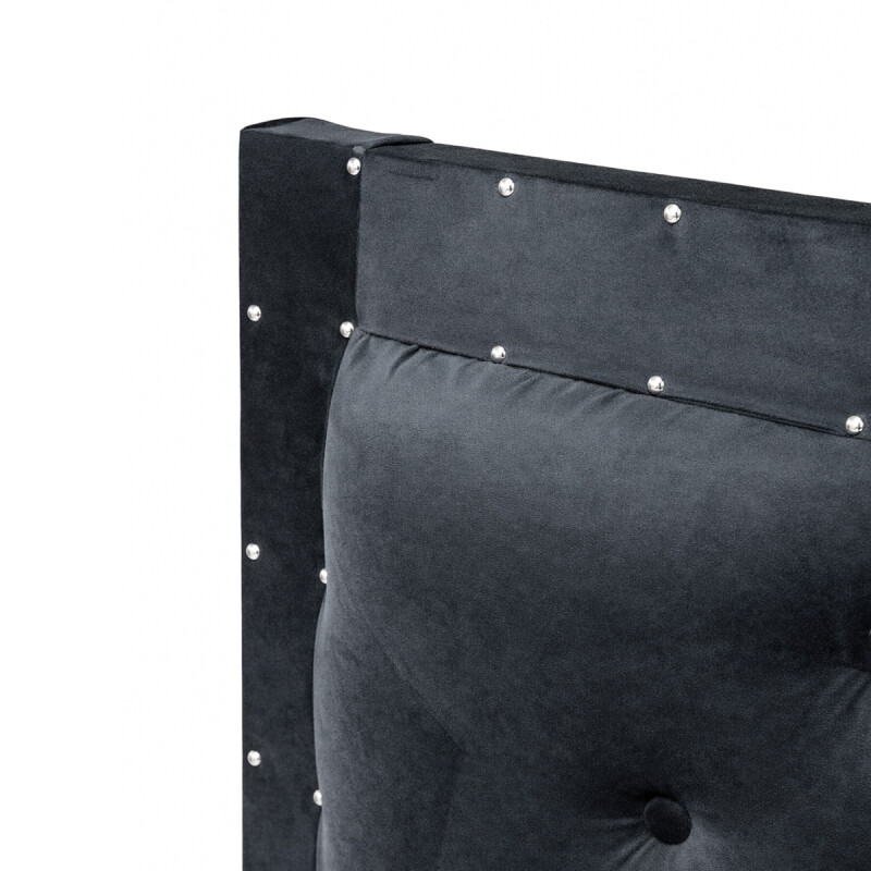 Respaldo De Sommier 2 Plazas 150 x 120cm Relleno Con Guata Forrado En Suede Negro Respaldo De Sommier 2 Plazas 150 X 120cm Relleno Con Guata Forrado En Suede Negro