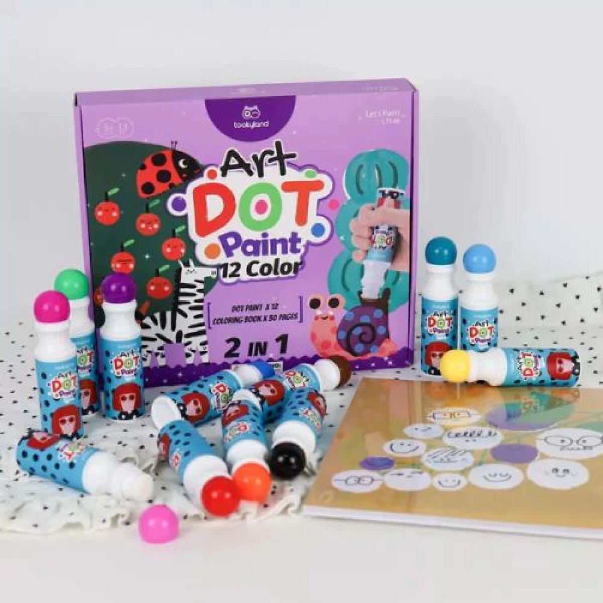 Dot painting- 12 colores - Dot Painting- 12 Colores 
