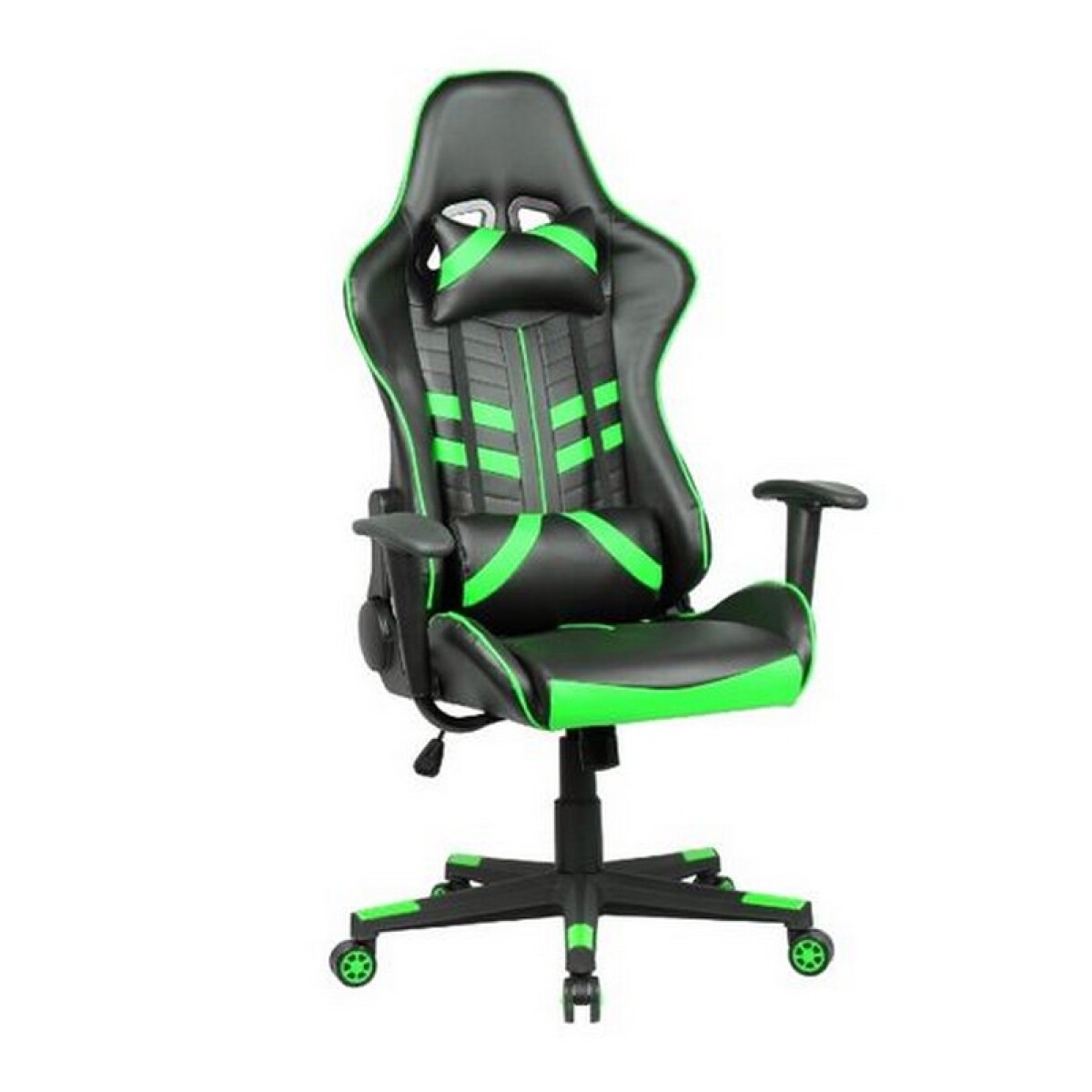 SILLA GAMER NEGRO/ VERDE 