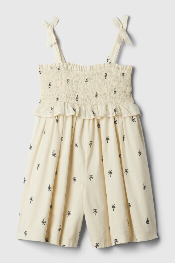 Vestido Punto Smock Toddler Niña Chino