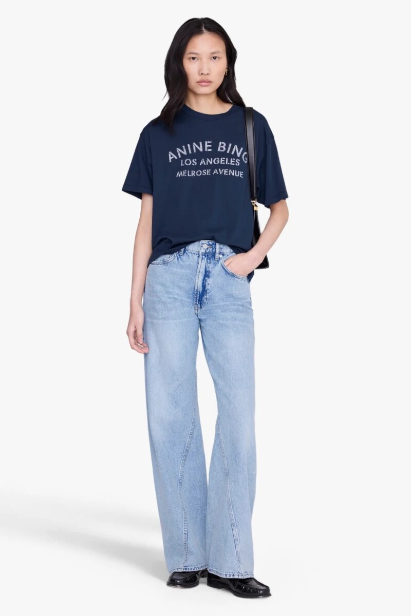 REMERA CADE MELROSE STENCIL Navy