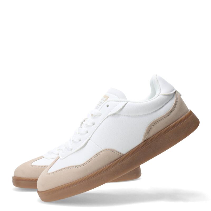 Championes de Mujer Miss Carol Uberaba Blanco - Beige