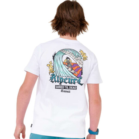 Remera Rip Curl Shred Til Blanco