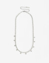Collares Cortos Strass Collar Tennis De Acero Con Cubic - Plateado