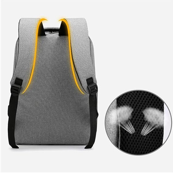 Mochila Multifuncional Impermeable Con Usb MOCHILA NOTEBOOK IMPERMEABLE USB NEGRA