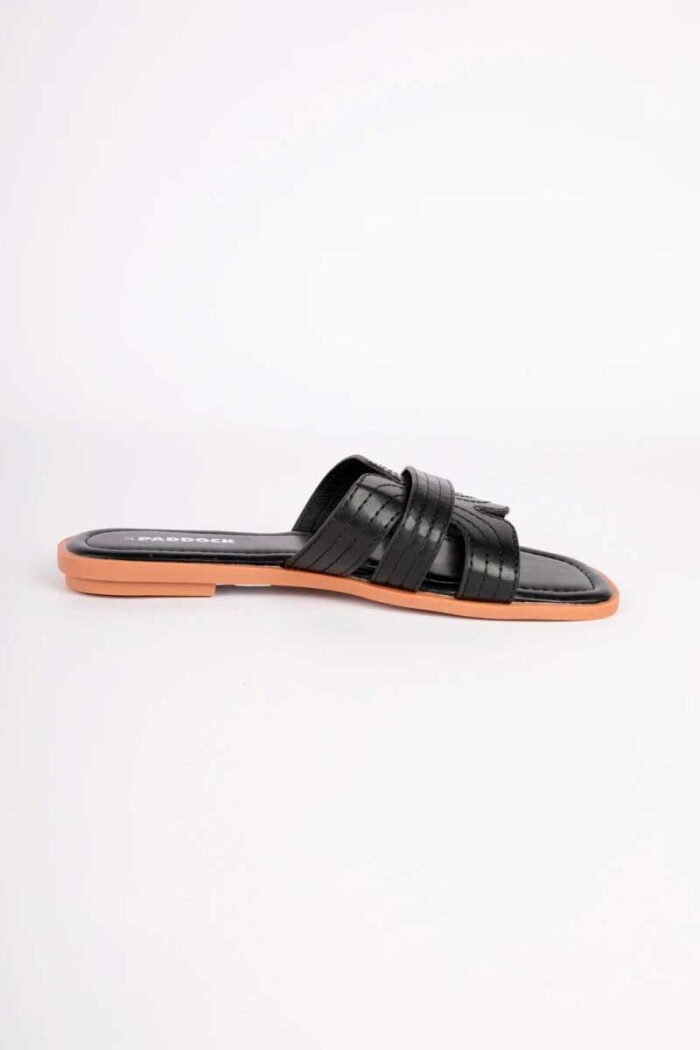 SANDALIA PADDOCK TRAPANI Negro