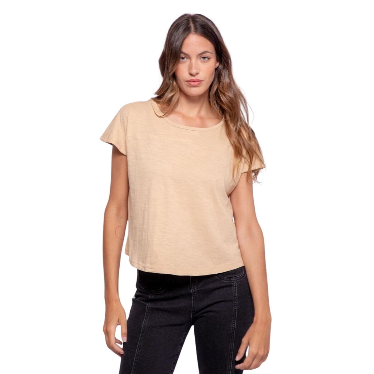 REMERA FANCINE S-XL - BEIGE 