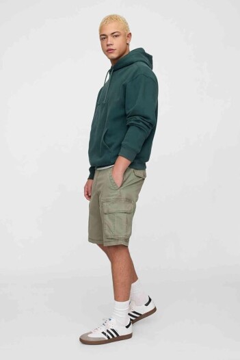 Bermuda Cargo 11Inch Hombre Mesculen Green