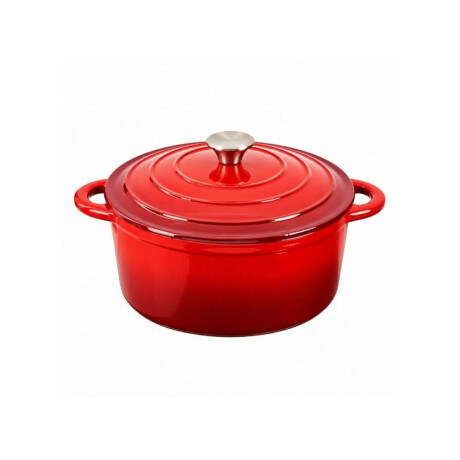 Olla De Hierro Fundido Fire King 20 Cm Roja