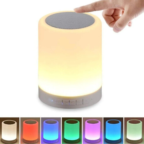 Lámpara Parlante Touch Inteligente Con Bluetooth Blanco