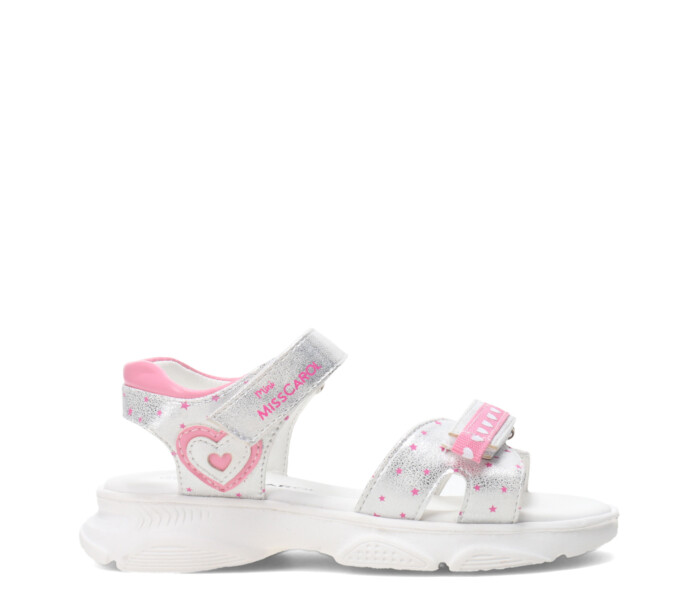 Sandalia VERAK con tobillera Silver/Pink
