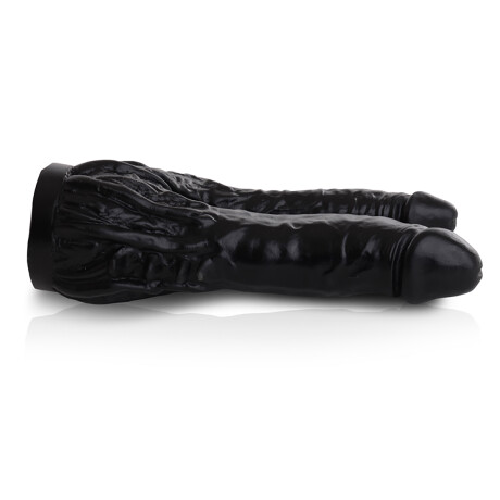 Consolador Doble Placer Macizo Negro