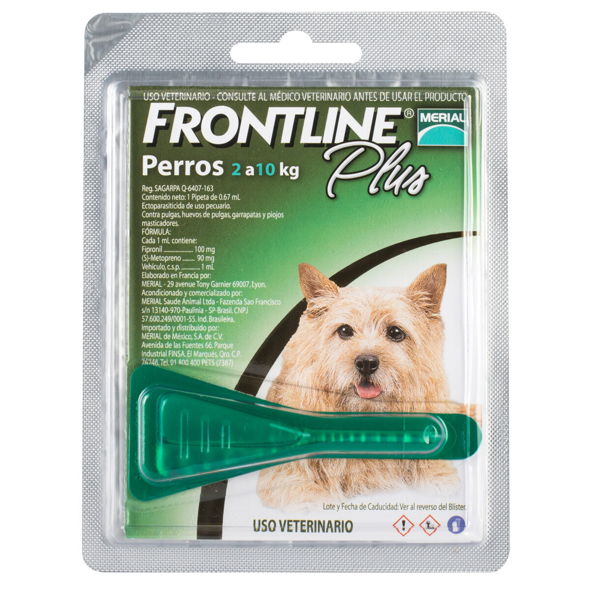 Frontline Plus Perros De 2 A 10kg 