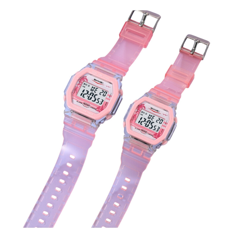 Reloj Skmei 2390PK Digital Unisex ABS 42,8 mm Rosa Reloj Skmei 2390pk Digital Unisex Abs 42,8 Mm Rosa