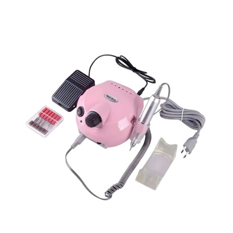 Torno Uñas Lumax 30000rpm Profesional Con Pedalera Rosado