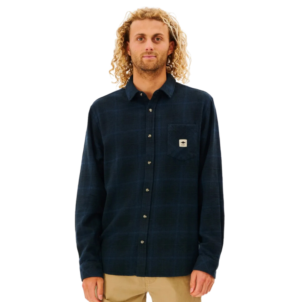 Camisa ML Rip Curl Quality Surf Products - Azul 