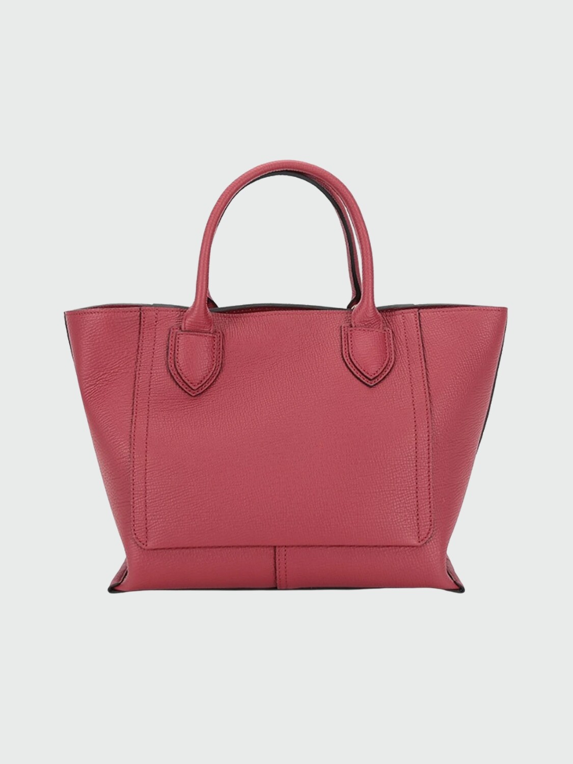 Longchamp -Cartera de cuero con asas y correa desmontable, Mailbox Bordó