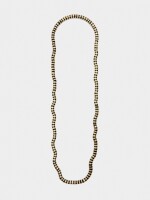 Collar Largo Cadena De Serpiente negro