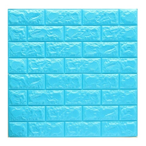 Revestimiento Pared Adhesivo Facil Colocacion Piedra X50 Un Color Variante Celeste