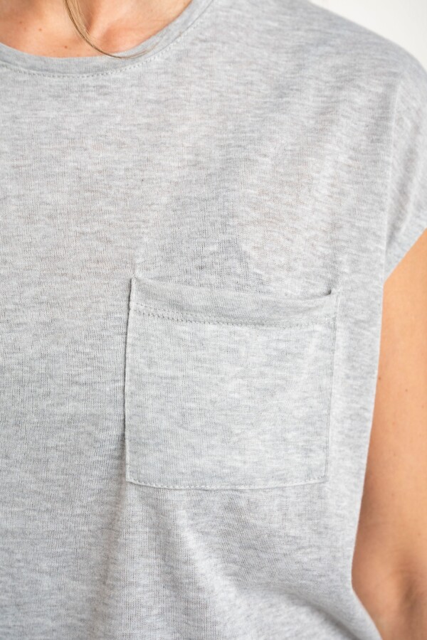 Remera Algodón Gris