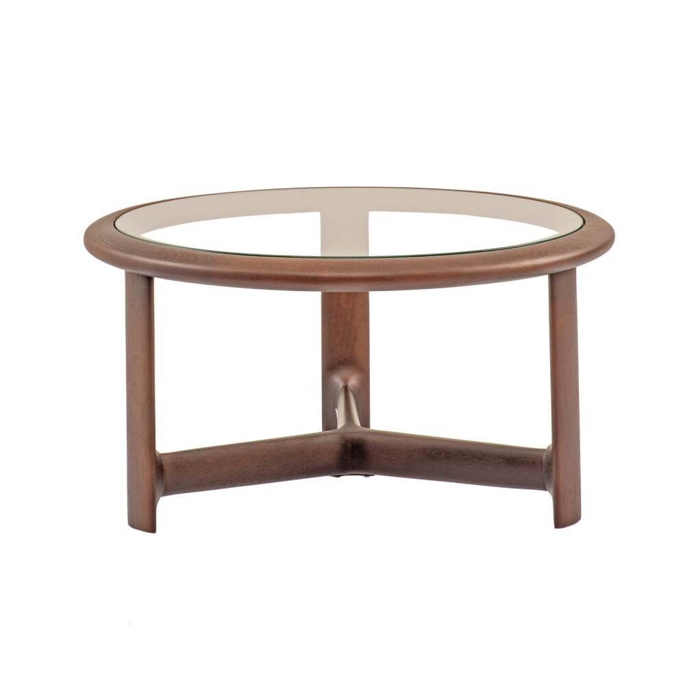 MESA RATONA MADERA-Y-VIDRIO MARRON DONATELLA M CACAO
