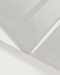 Tumbona Canutells de aluminio con acabado gris oscuro gris claro