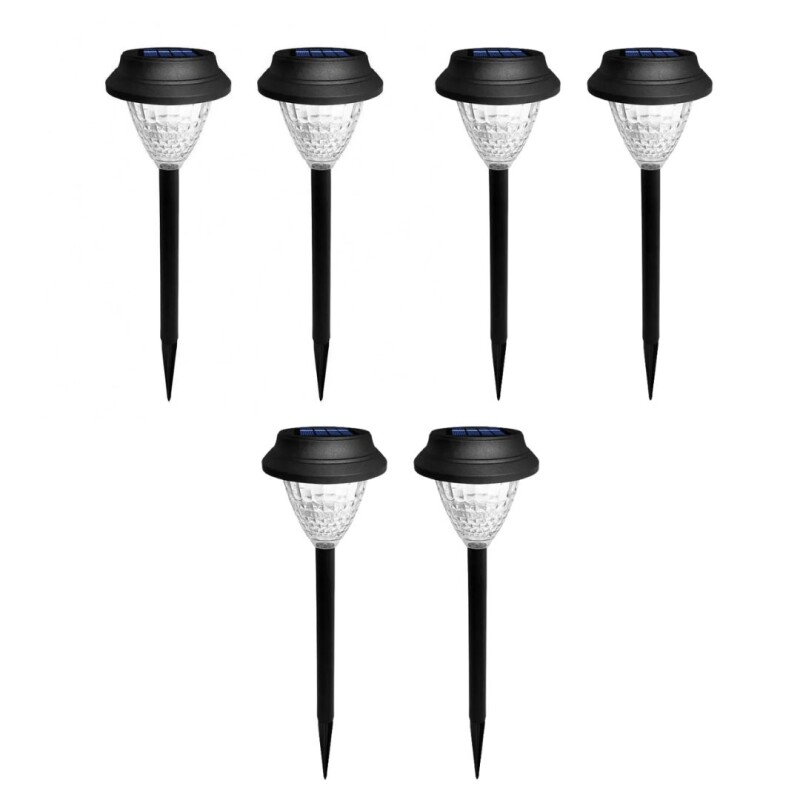 Lampara Exterior Solar Foco Farol Jardin Patio X6 Unid Lampara Exterior Solar Foco Farol Jardin Patio X6 Unid