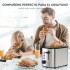 Tostadora Pan Recogemigas Marvo 6 Niveles 3 Modos Electrica Variante Color Gris