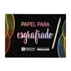 Papel para esgrafiado Única