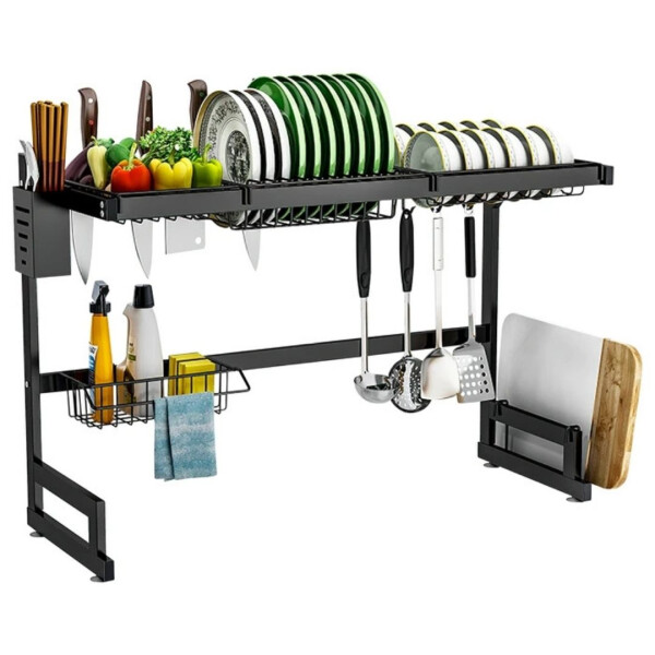Escurridor De Platos Para Cocina Con Porta Cubiertos Escurridor De Platos Para Cocina Con Porta Cubiertos