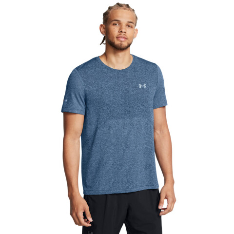 UA SEAMLESS STRIDE SS-RED BLU-465