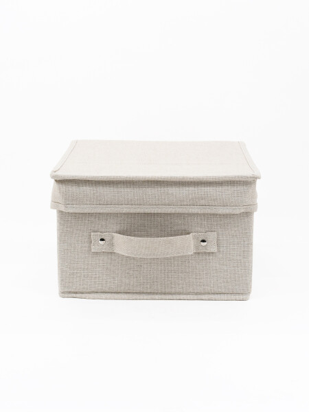 CAJA PLEGABLE GRIS COTTON BEIGE