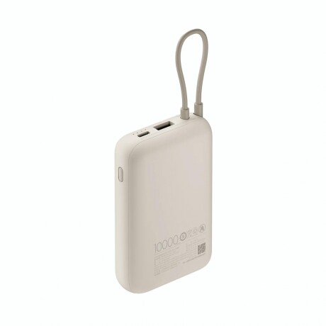 XIAOMI 33W POWER BANK 10000MAH (INTEGRATED CABLE) Cargador Portátil XIAOMI Power Bank 33W 10000 mAh Cable Integrado - Tan
