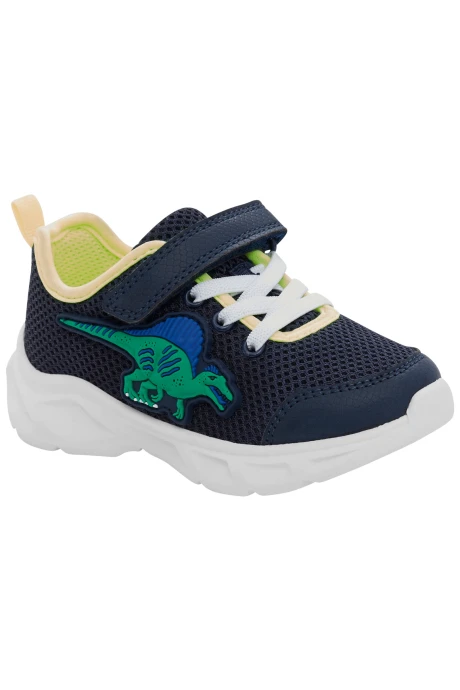 Championes con velcro y luces, diseño dinosaurio Championes con velcro y luces, diseño dinosaurio
