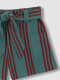 Pantalon Corto Rayas Verde Nuevo