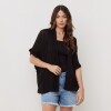 Cardigan Calado Volados NEGRO