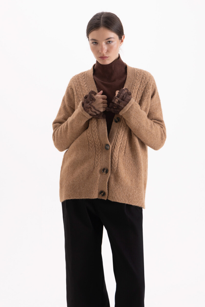 CARDIGAN ANTONIA Camel