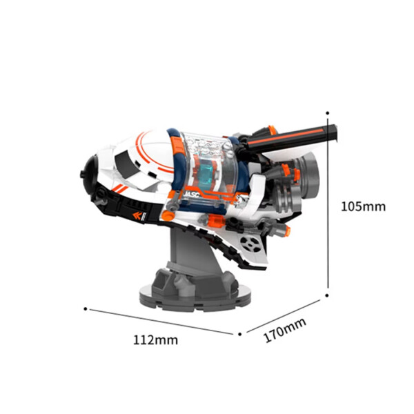 Juguete bloques espacial trasbordador