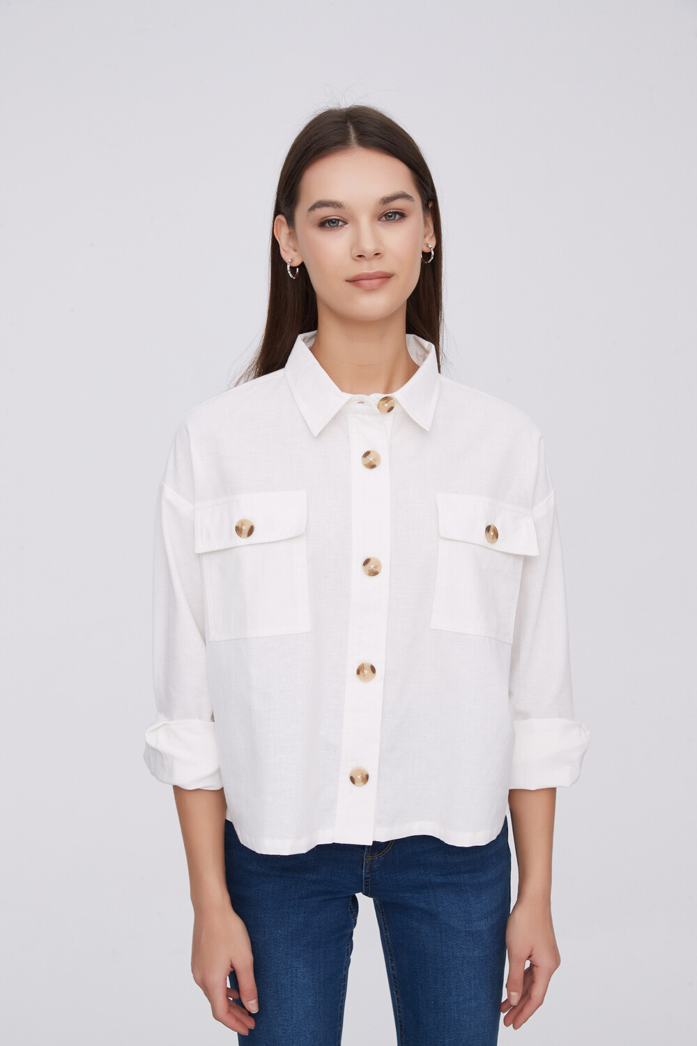 Camisa Catarino Marfil / Off White