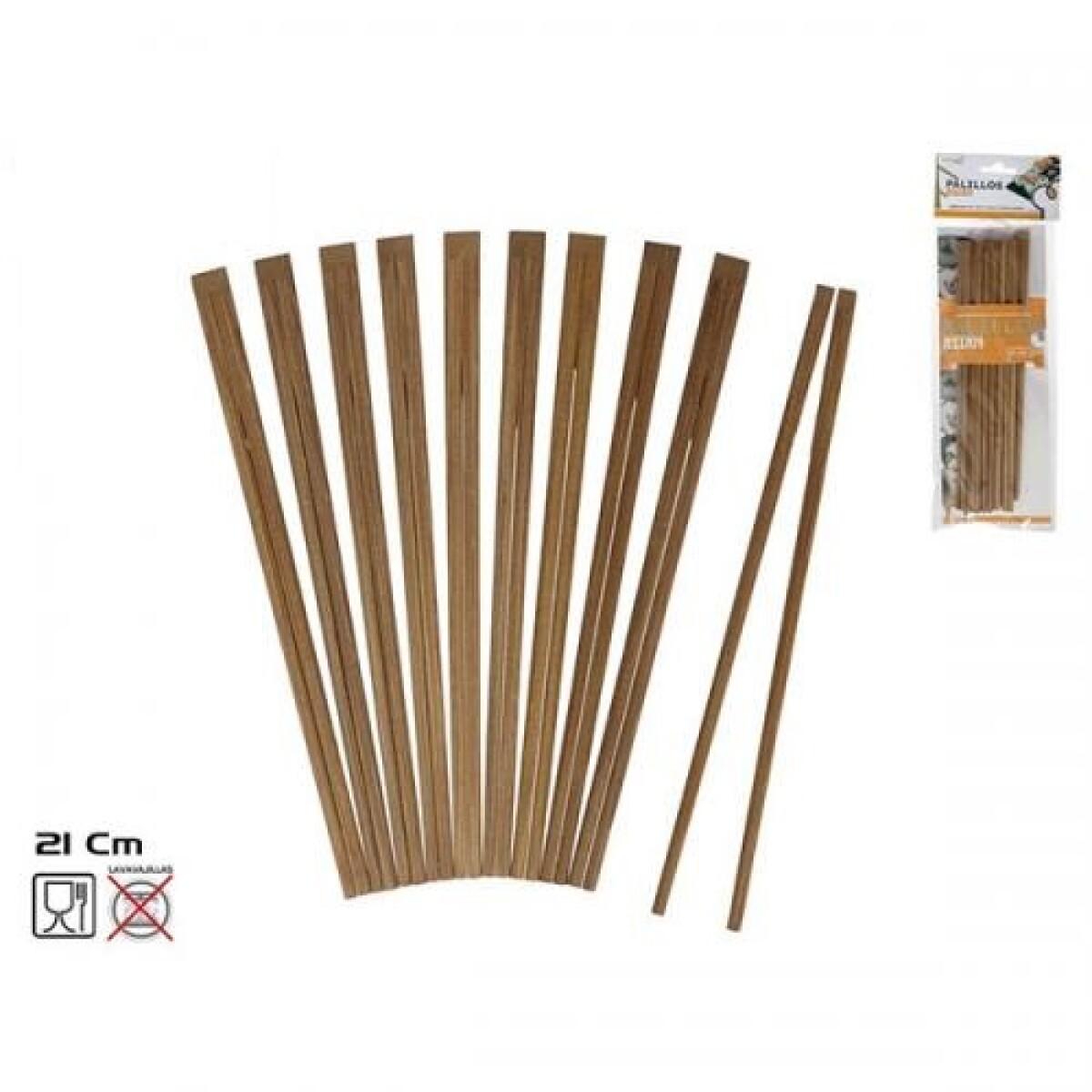 Set 10 Palillos Asian para Sushi 21 cm 