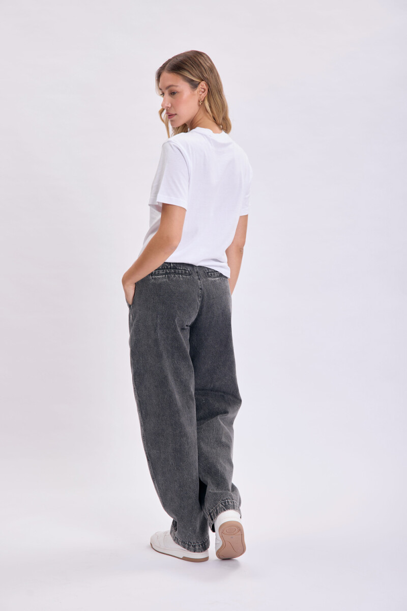 Pantalón jean carrot Negro