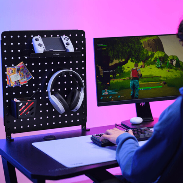 Organizador Escritorio Trust Vesto Metal Ppegboard ESCRITORIO ORGANIZADOR VESTO METAL TRUST