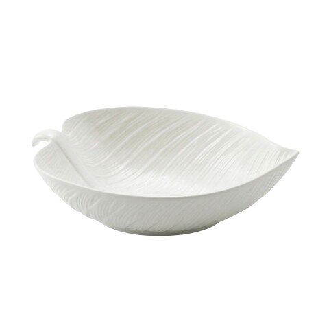 BANDEJA CERAMICA HOJA 30.5X20.5CM Unica